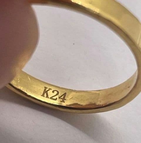 k18 幅広無地リング 指輪3.0g