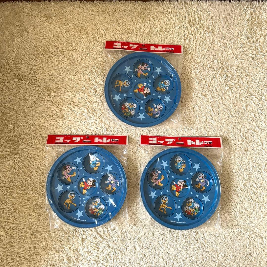 ディズニー❣️コップトレー　昭和レトロ　当時物　ウォルトディズニー　レア　ぶんぶく