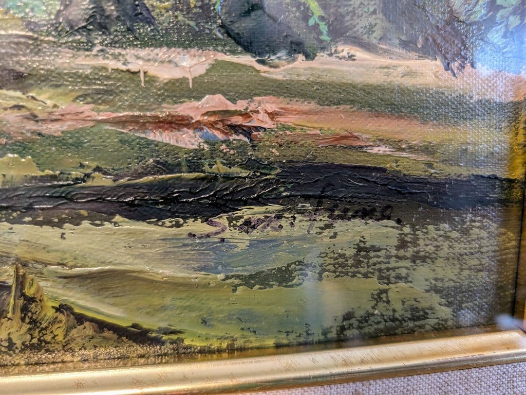 片瀬剛志　F8 油彩画　爺ケ岳御船春堂　広島出身　無所属　絵画　保証書付