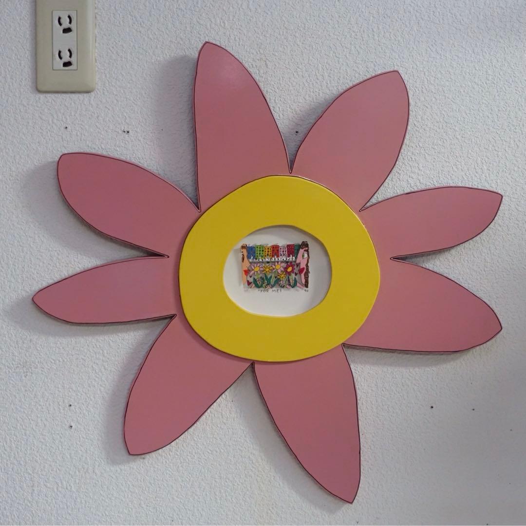 希少 ジェームスリジィ 特別額装 お花フレーム アメリカンポップアート 3D