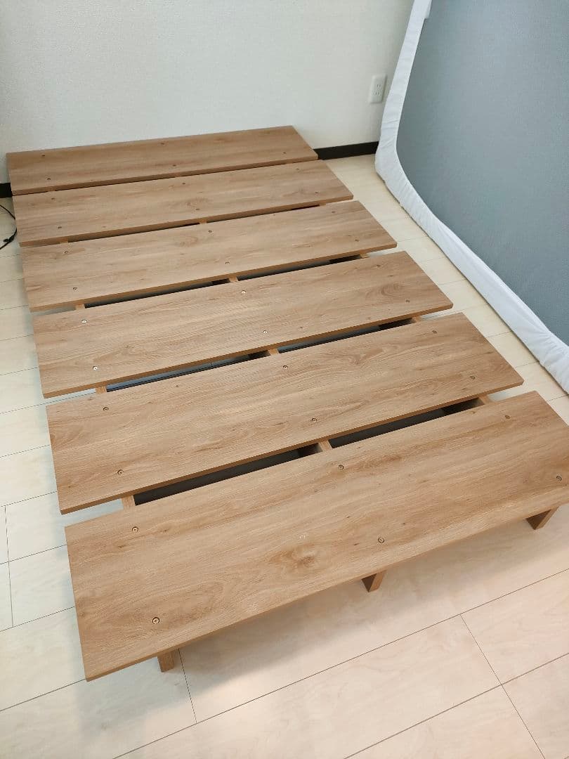 LOWYA シングルベッドフレーム ウォルナット