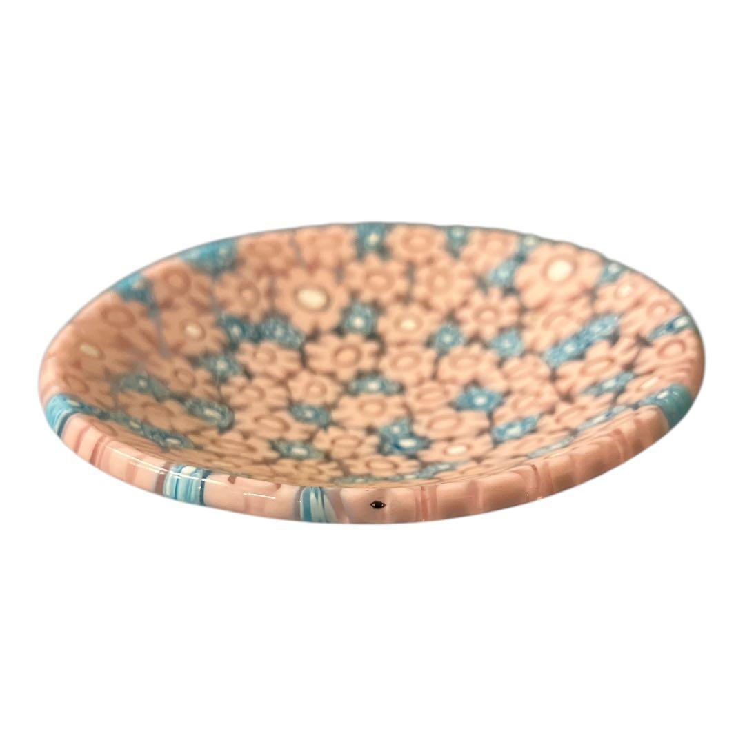 値下げ　ベネチアンガラス　ミルフィオリ　プレート　小皿