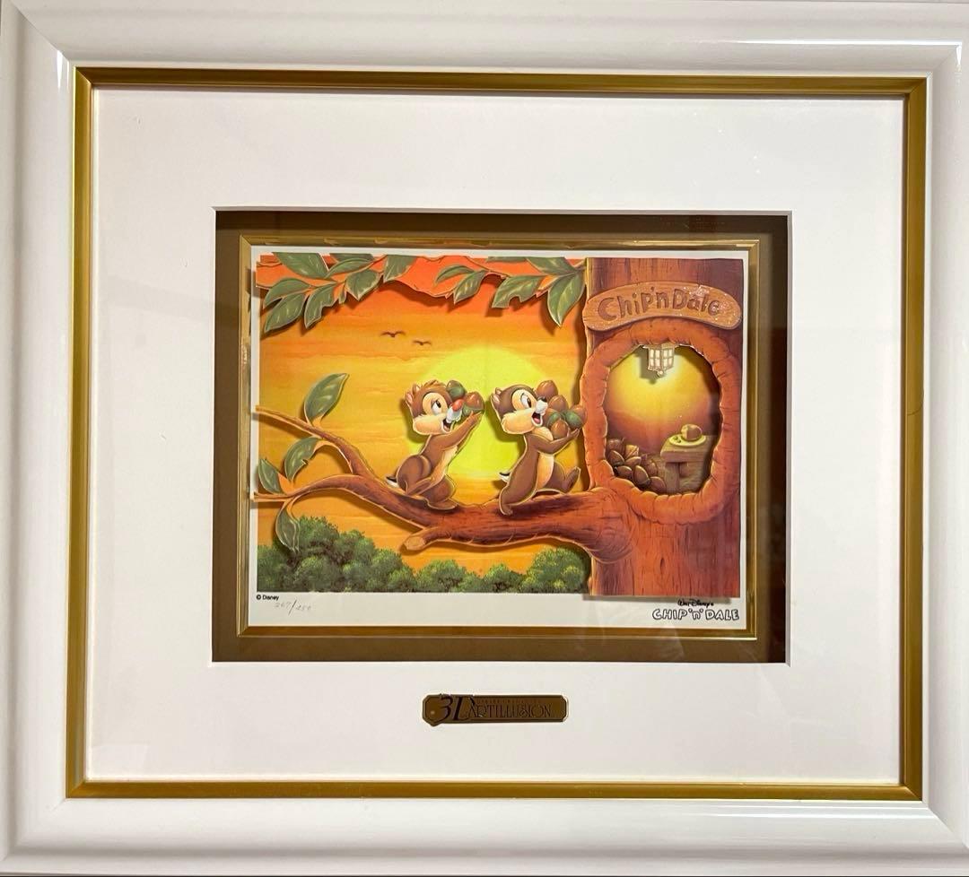 【最終価格】Chip&Dale チップとデール 絵画 レア品 ディズニー