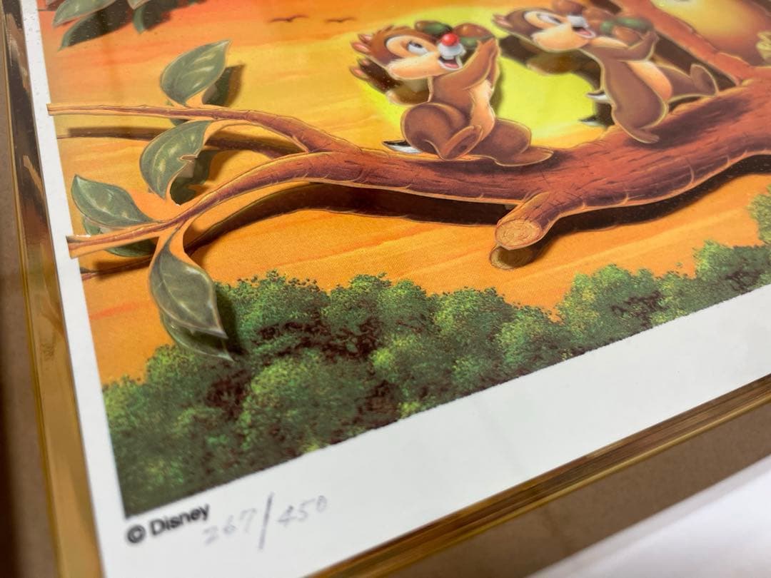 【最終価格】Chip&Dale チップとデール 絵画 レア品 ディズニー