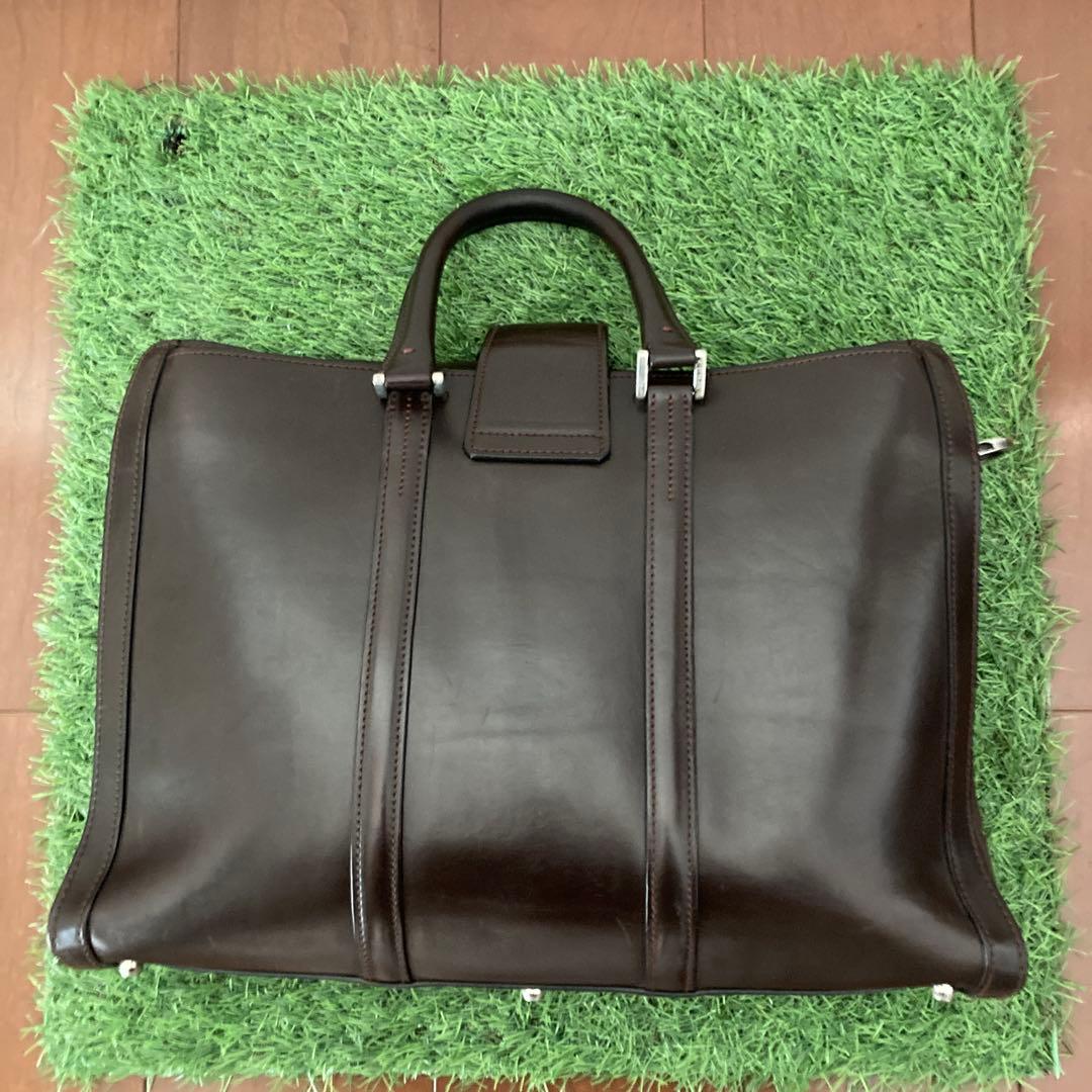 万双　ビジネスバッグ　ブライドル　シングル天ファスナー