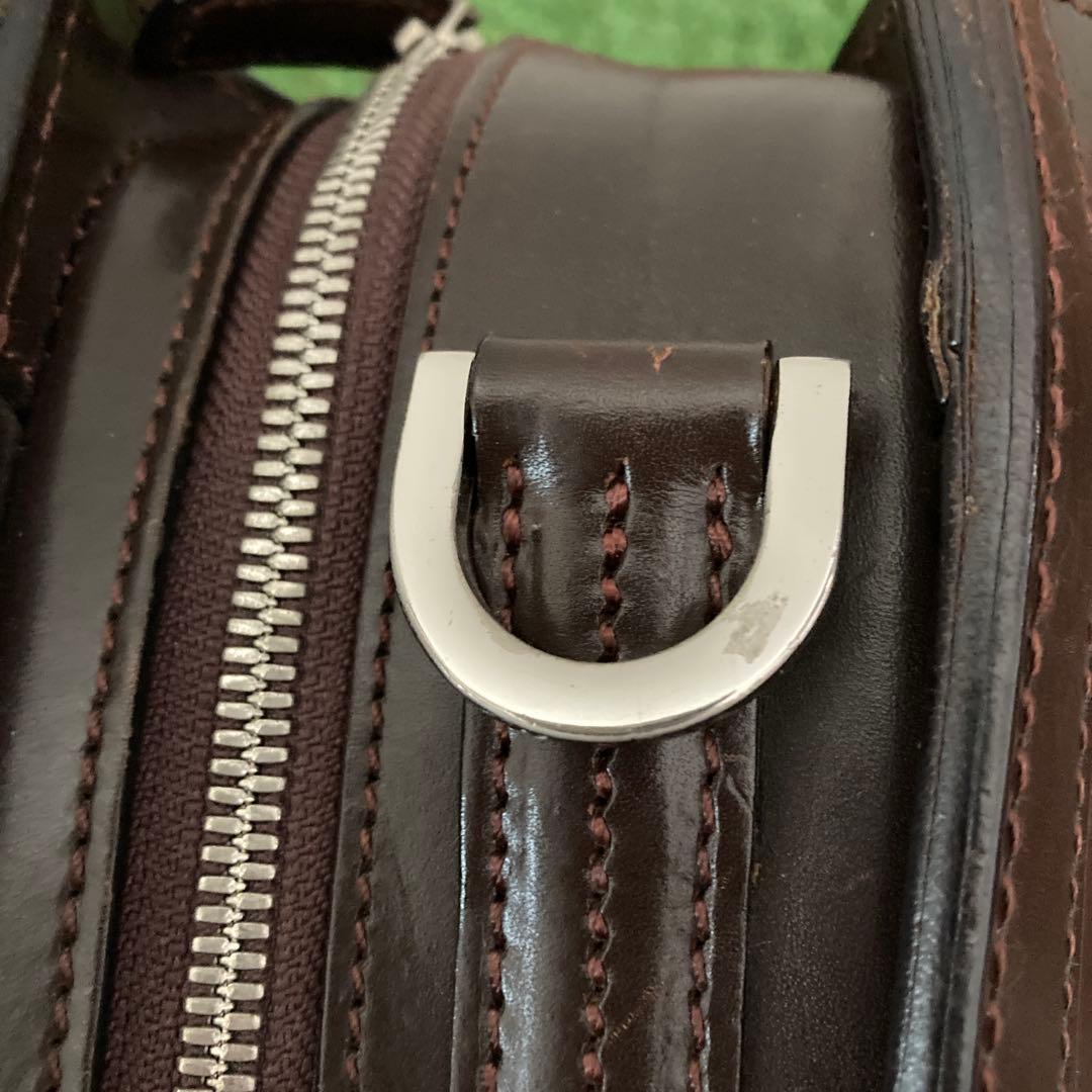 万双　ビジネスバッグ　ブライドル　シングル天ファスナー