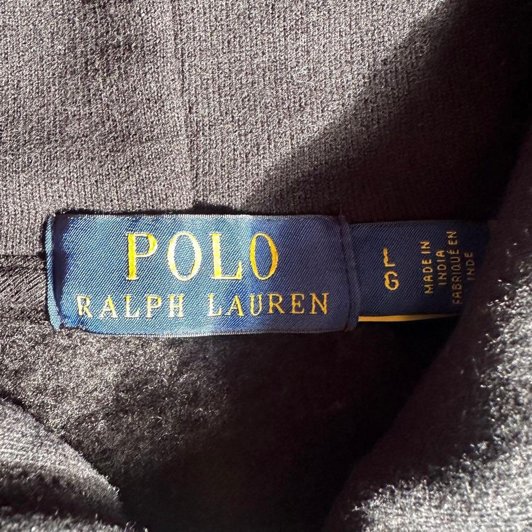 【即売れ 極美品】POLO RALPH LAUREN刺繍黒フード付きパーカー L