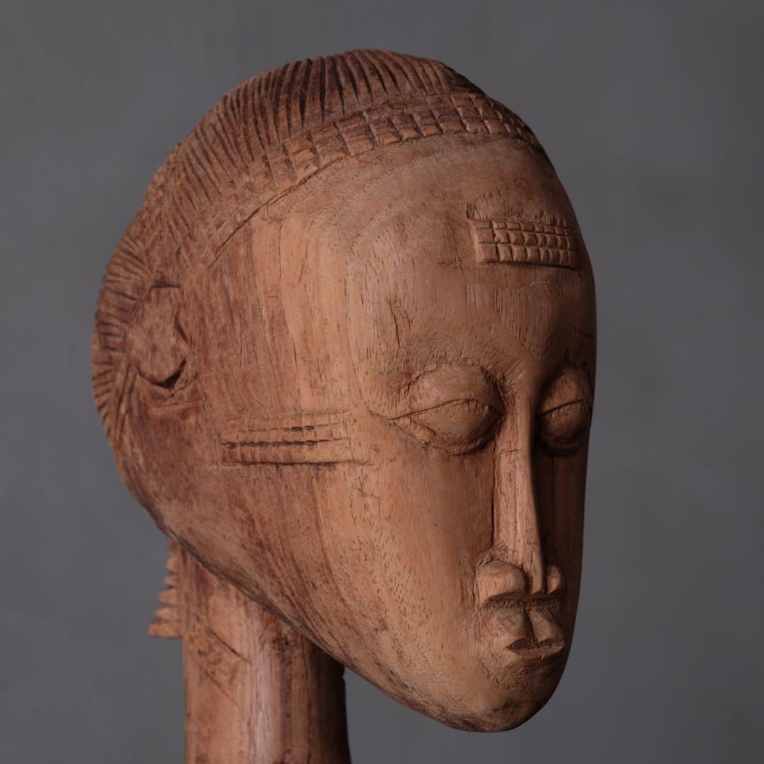 古いアフリカの木像　アンティーク プリミティブ バウレ族 バマナ族 ドゴン族