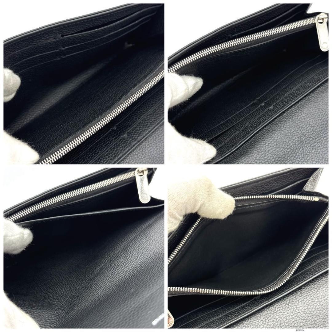 ルイヴィトン マヒナ ポルトフォイユ イリス 二つ折り 長財布 黒 ノワール