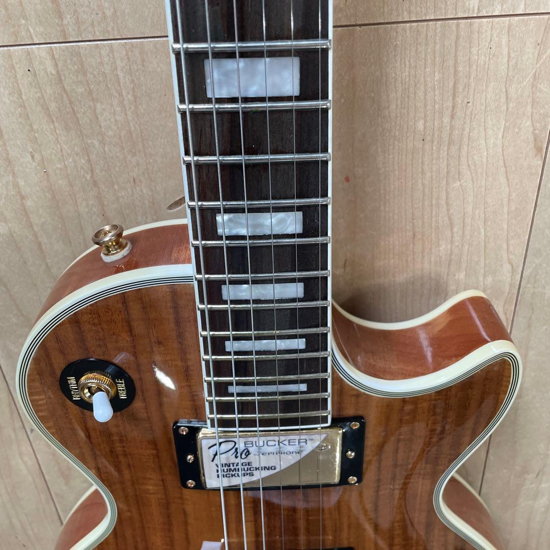 安い　Epiphone Les Paul Custom Koa Natural