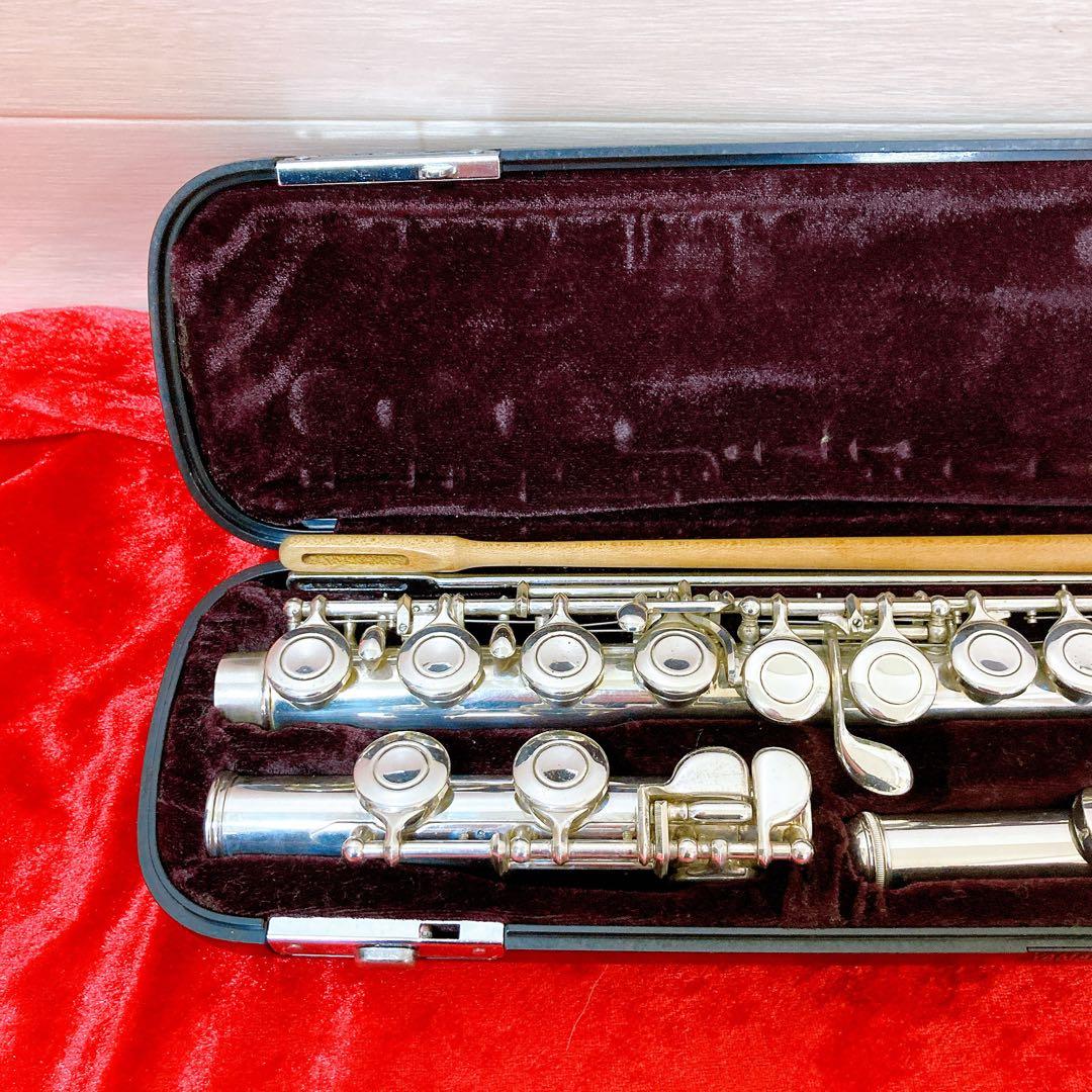 ヤマハ　フルート　管楽器　吹奏楽　YFL-411Ⅱ 頭部管・主管・足部管銀製