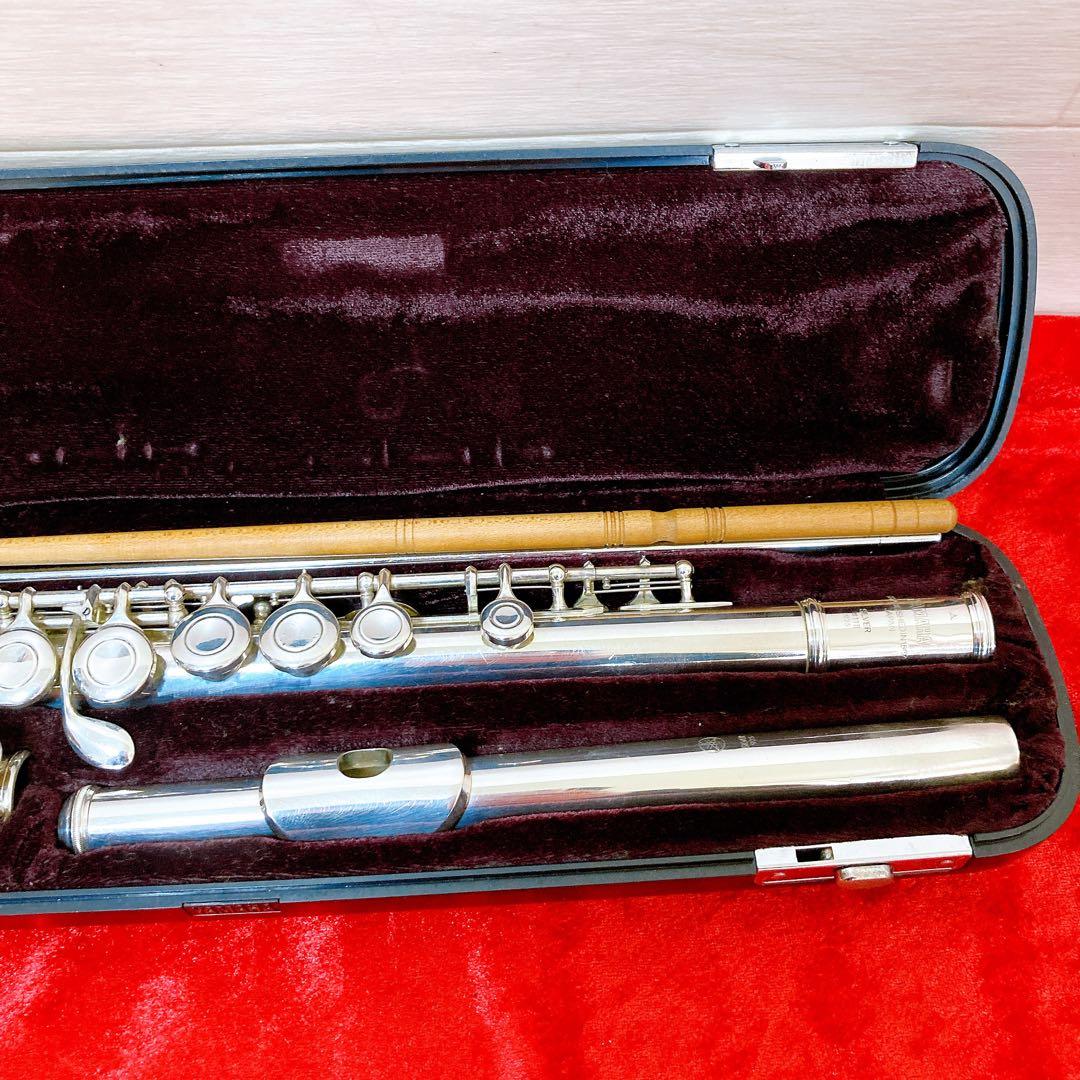 ヤマハ　フルート　管楽器　吹奏楽　YFL-411Ⅱ 頭部管・主管・足部管銀製