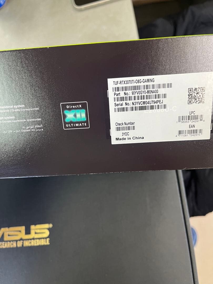 お値下げ不可　ASUS GeForce RTX 3070 Ti 8GB