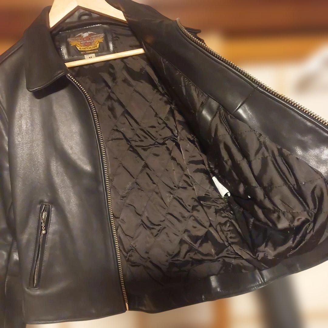 黒 レザー シングルライダースジャケット Mサイズ