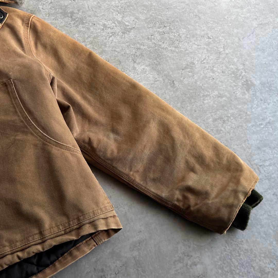 90's■USA製■carhartt トラディショナルジャケット 短丈 フード付