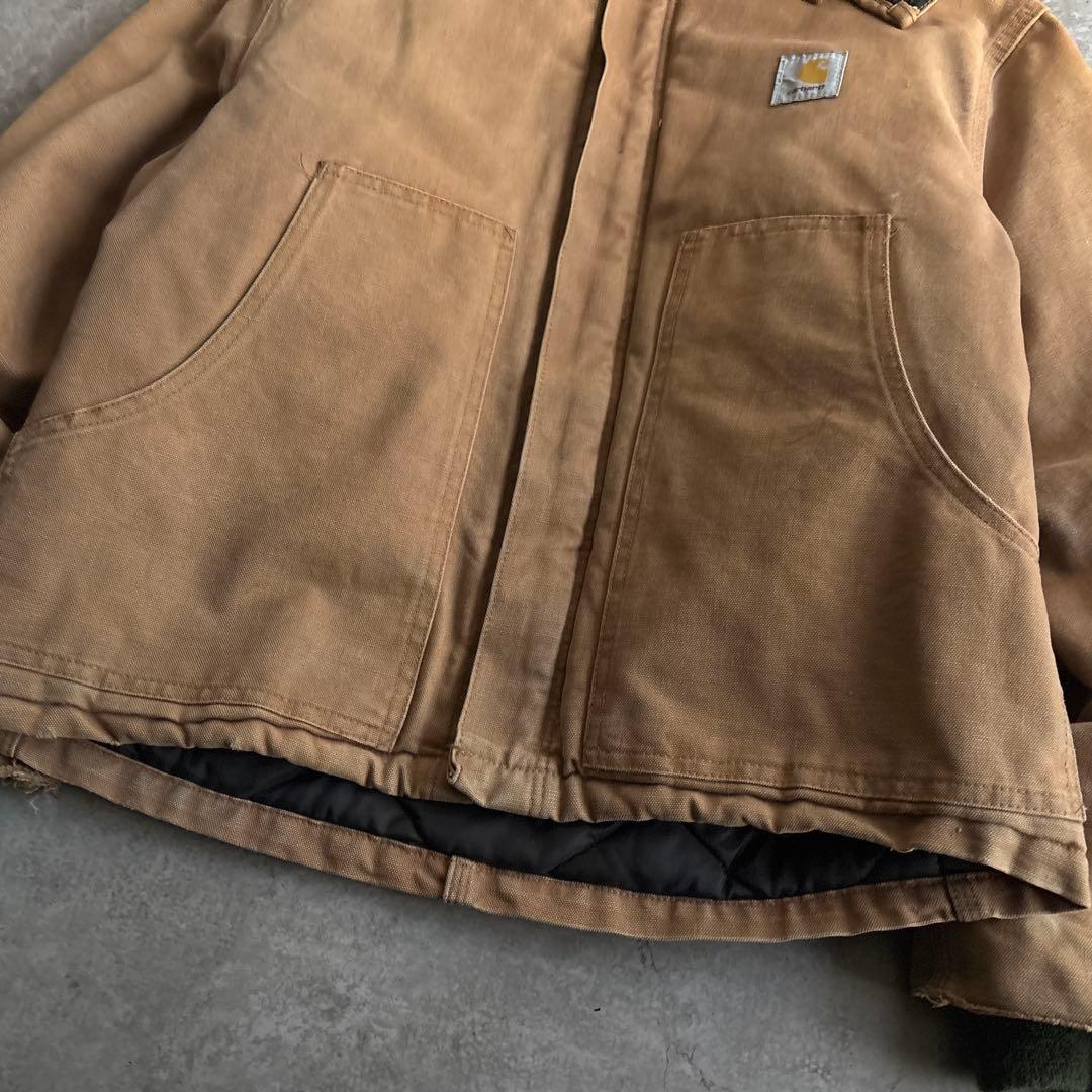 90's■USA製■carhartt トラディショナルジャケット 短丈 フード付