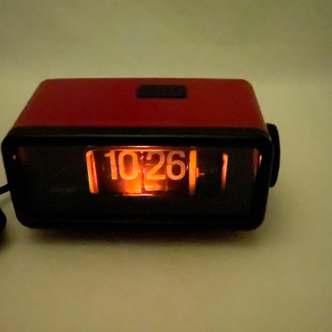 【美品】セイコー パタパタ時計 SEIKO DP692T 赤 昭和レトロ