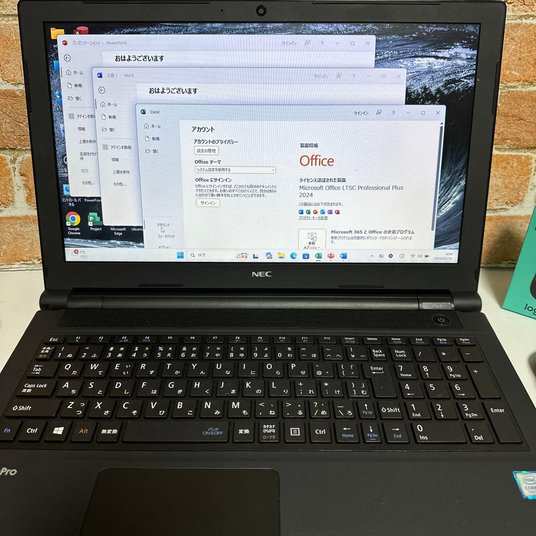 美品　NEC VersaProノート PC Webカメラ　SSD Win11