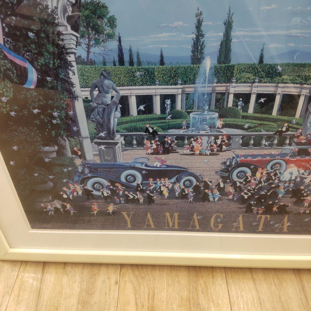 ヒロヤマガタ　ウェディングデイ　大判絵画　額付き　73.5×72