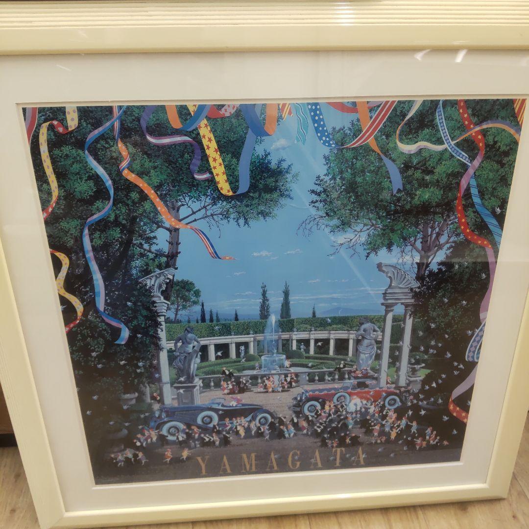 ヒロヤマガタ　ウェディングデイ　大判絵画　額付き　73.5×72