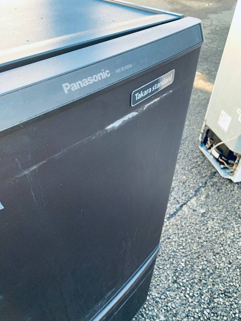 ①✅Panasonicノンフロン冷凍冷蔵庫✅ NR-B14BW-T✅送料設置無料