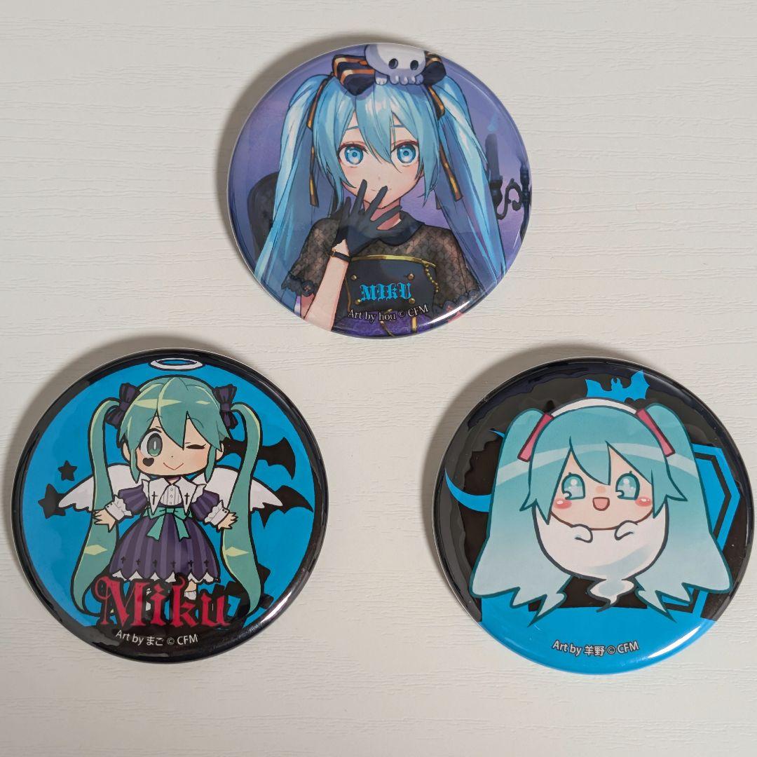 初音ミク 缶バッジ Halloween Mad Tea Party