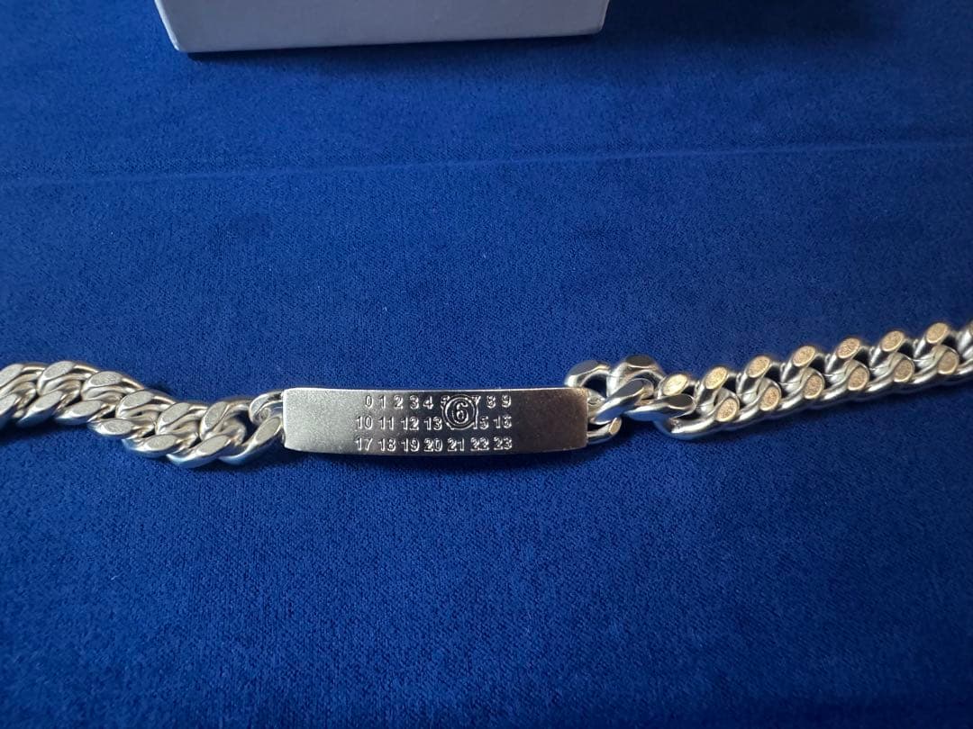MM6 Maison Margiela シルバーチェーンブレスレット【即購入可】