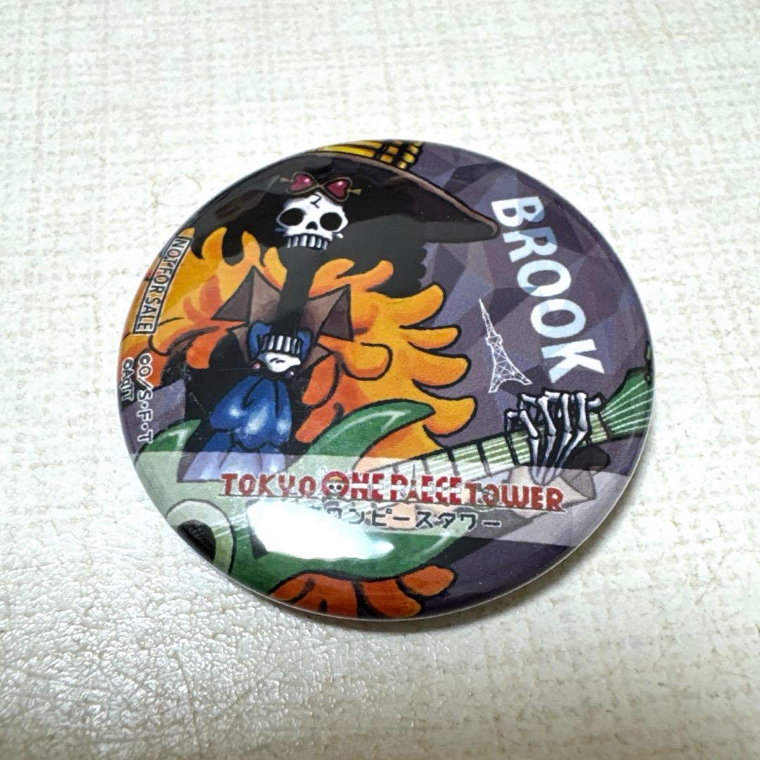 ワンピースタワー トンガリ缶バッジ ブルック&ステッカー&カード ブルックセット