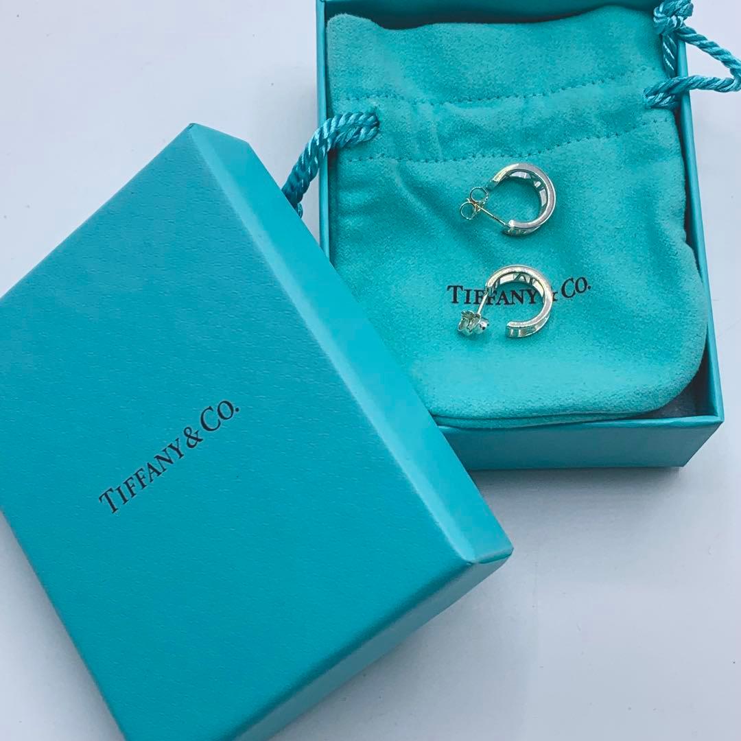 【超美品/箱付き】ティファニー　ピアス　アトラス　フープ　両耳　オシャレ　925