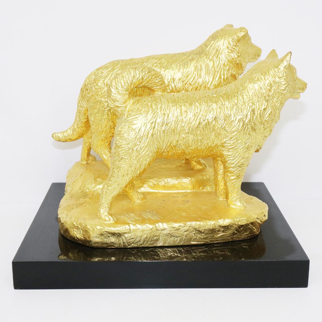 富永直樹 タロジロ ブロンズ製 本金箔仕上げ　共箱