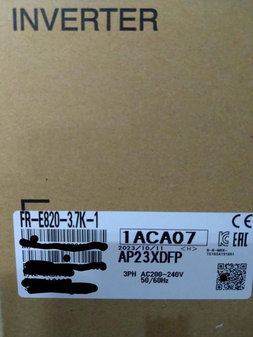 三菱　インバータ　FR-E820-3.7K-1