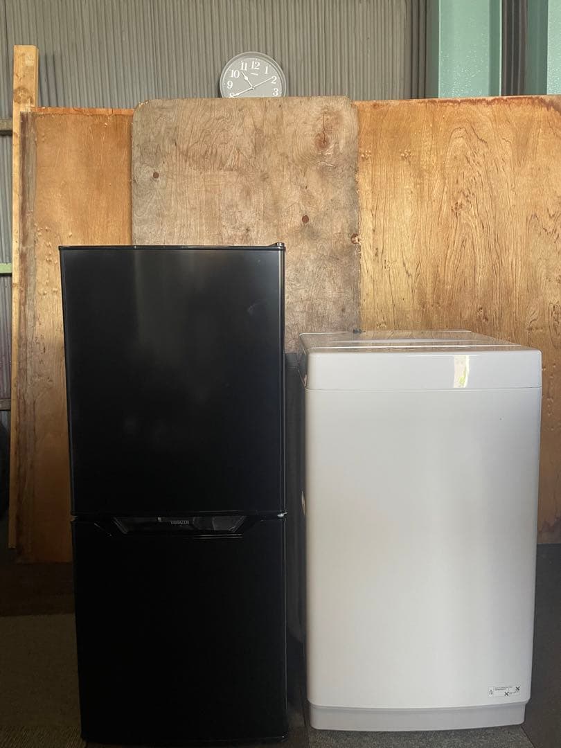 2024年製 YAMAZEN 家電2点セット 冷蔵庫 洗濯機