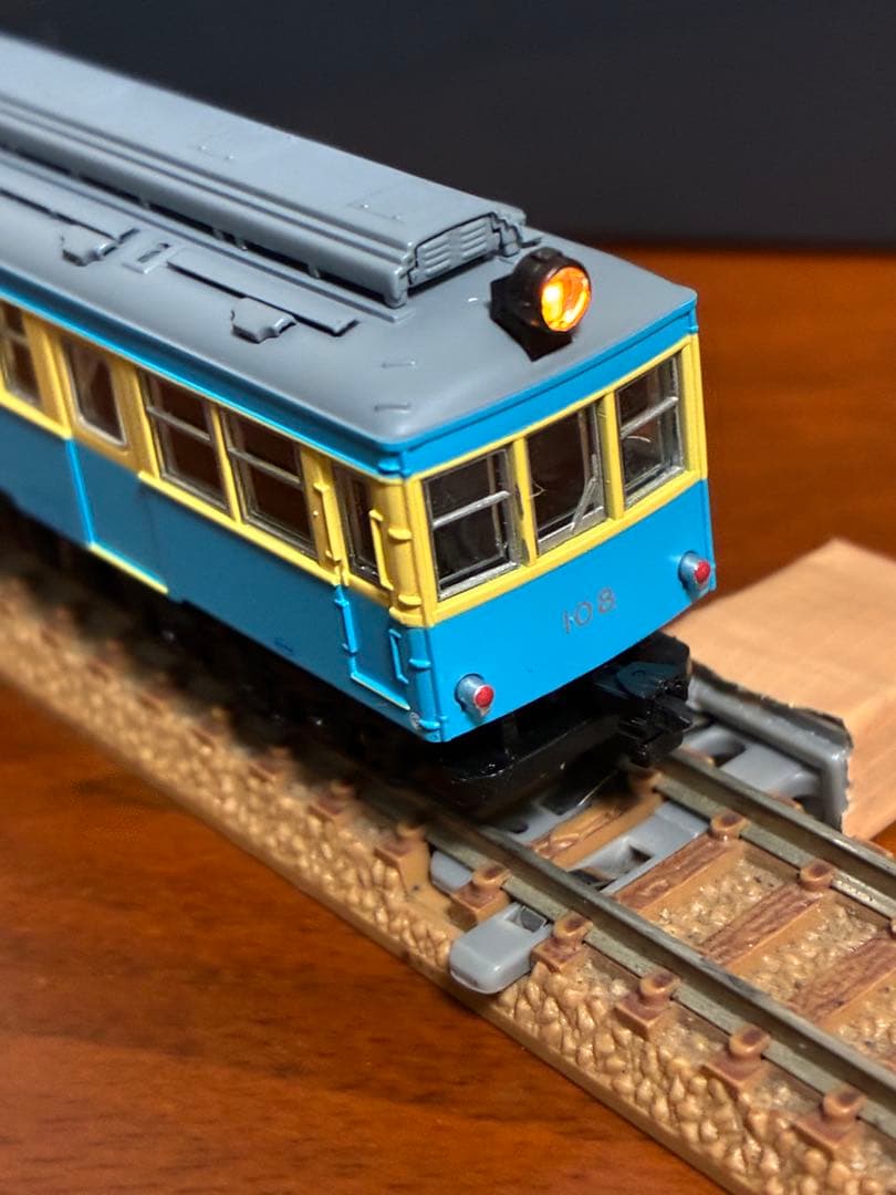 箱根登山鉄道 モハ2形 青塗装108号車 (M車) ライト点灯動力動作確認済