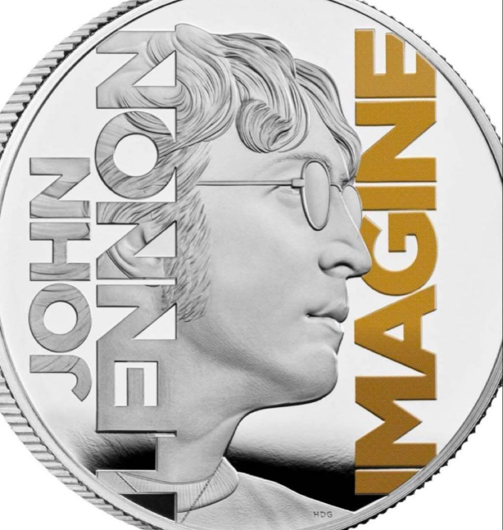 ⭐️ジョン・レノン1オンス純銀★レアなカラー限定5000枚★ビートルズ
