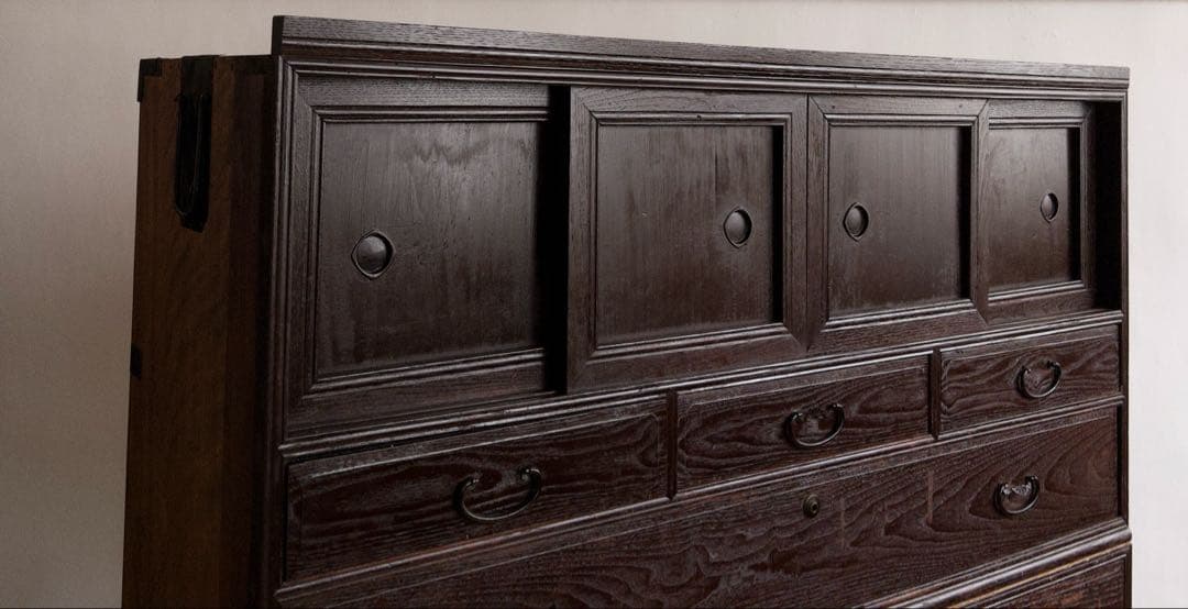 大型　和箪笥　高さ約159㎝　古道具　古家具　和家具　ビンテージ　アンティーク