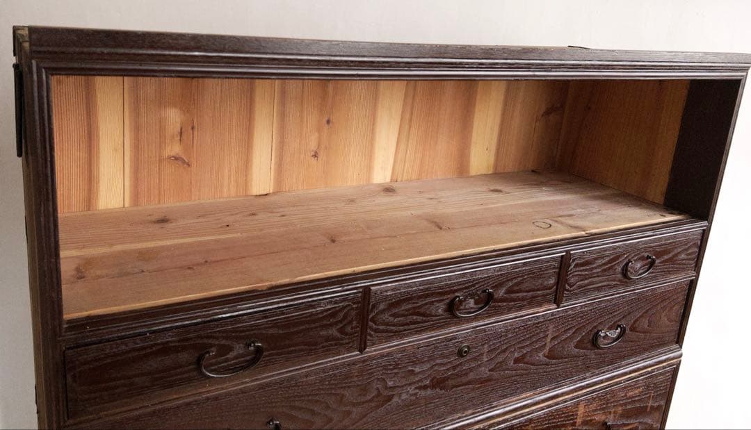 大型　和箪笥　高さ約159㎝　古道具　古家具　和家具　ビンテージ　アンティーク