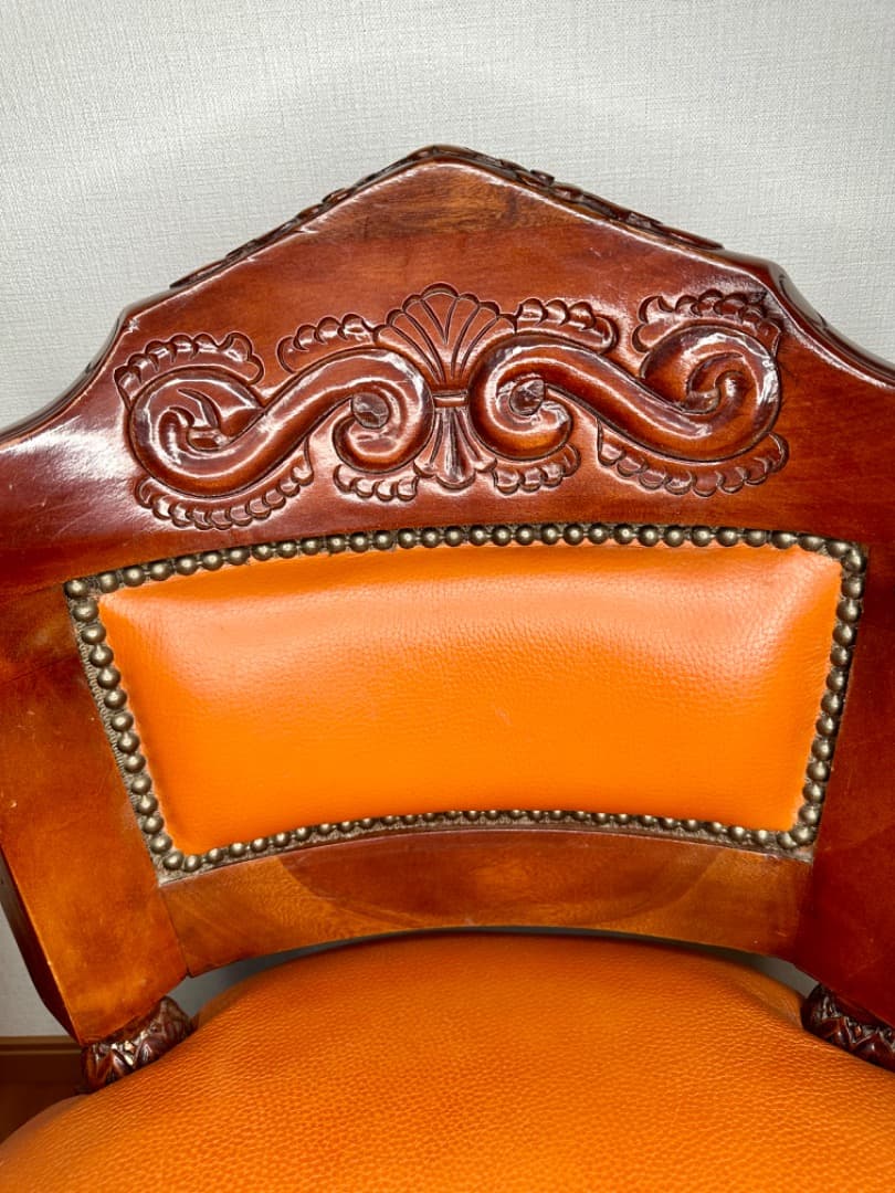 K*K様 イタリア製 レザー アームチェア②