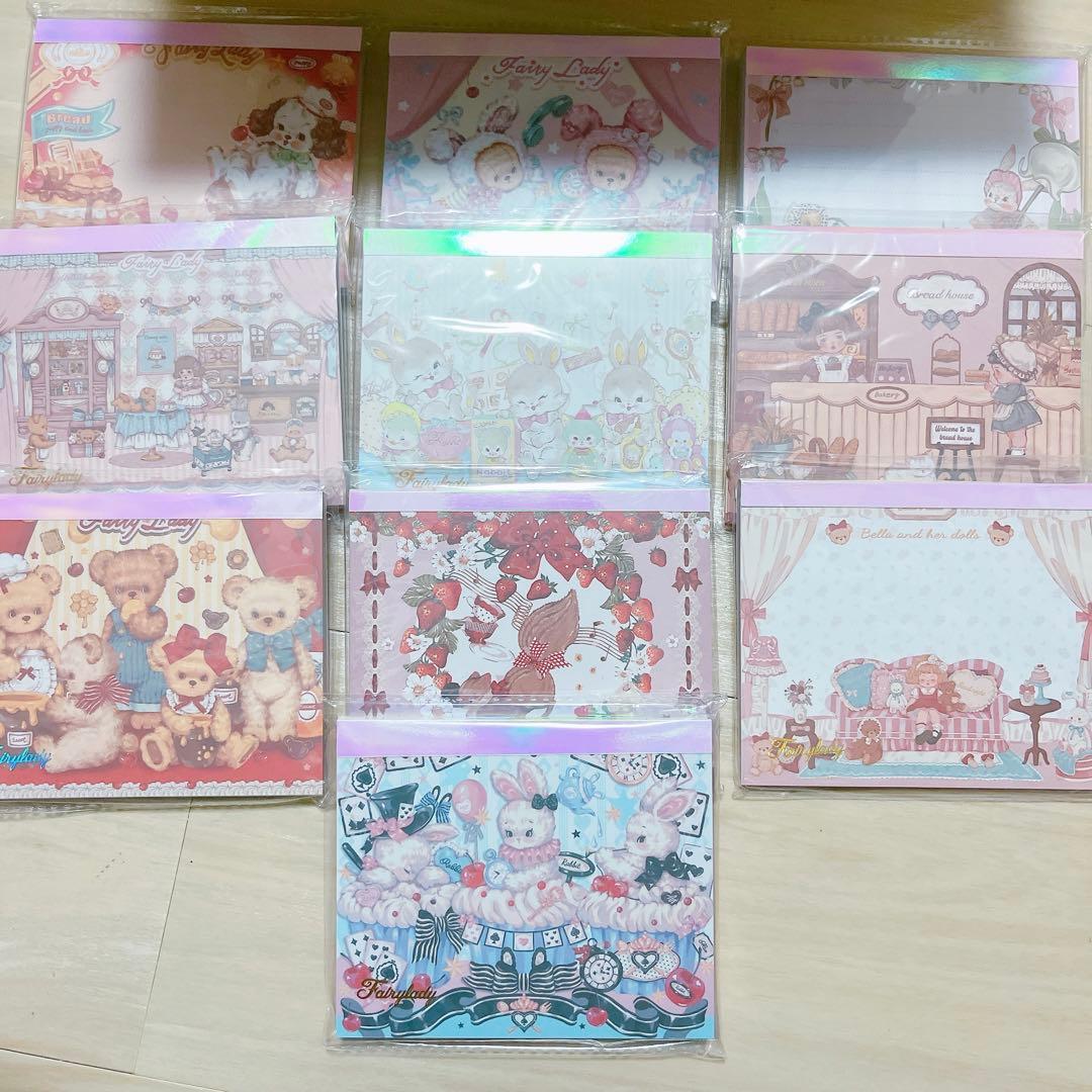 fairy lady まとめ売り　メモ　メモ帳　紙モノ　ダイカットメモ　大量