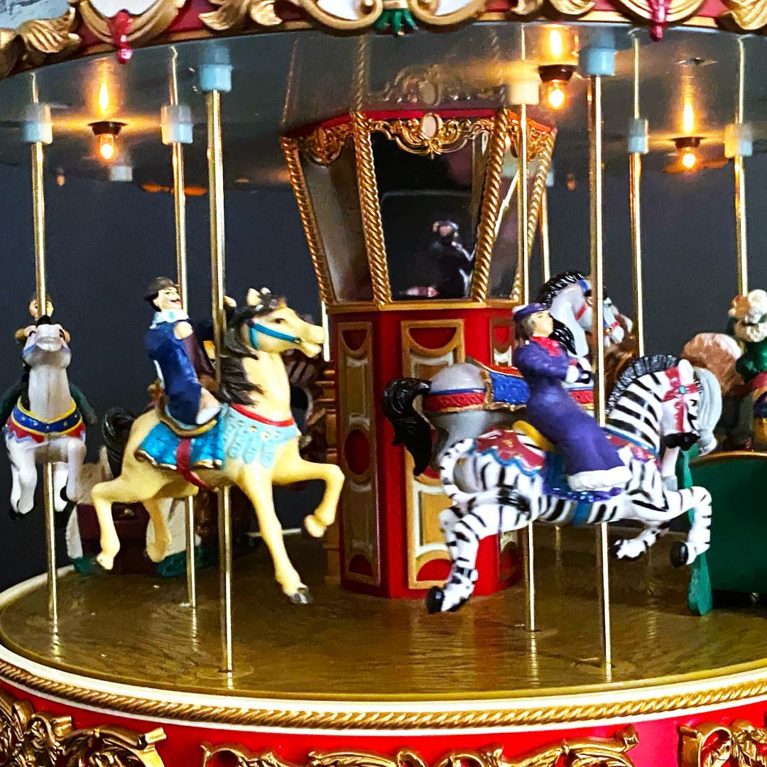 【美品】ミスタークリスマス★メリーゴーランド★オルゴール★カルーセル