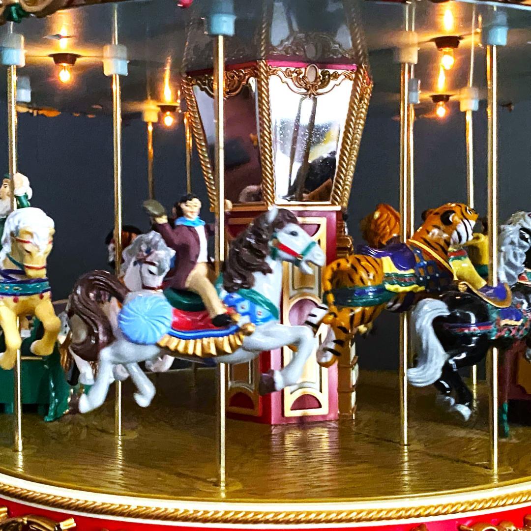 【美品】ミスタークリスマス★メリーゴーランド★オルゴール★カルーセル