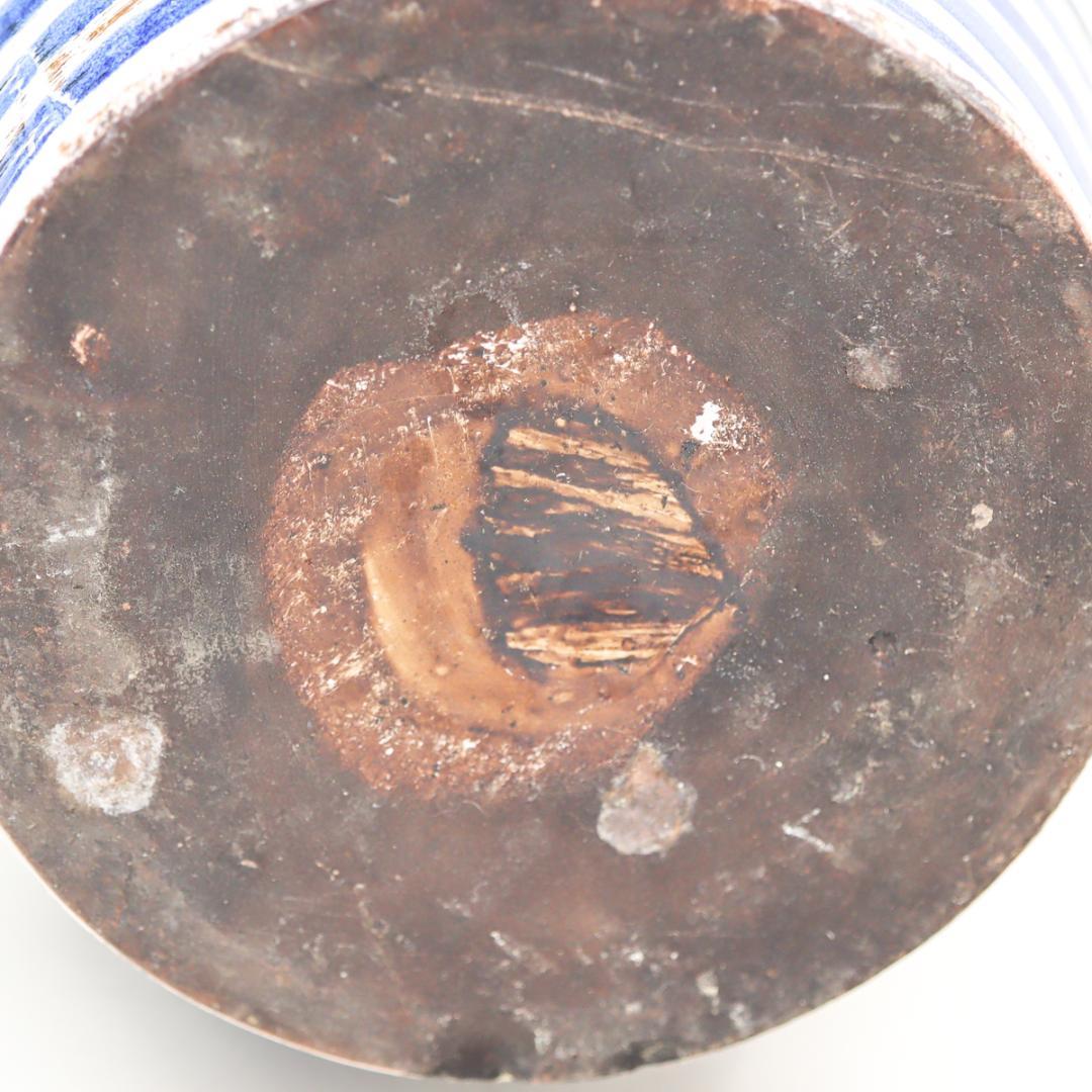 Maiolica アルバレッロ パルメット紋 モスタルダ 薬瓶 保存瓶 飾り壷