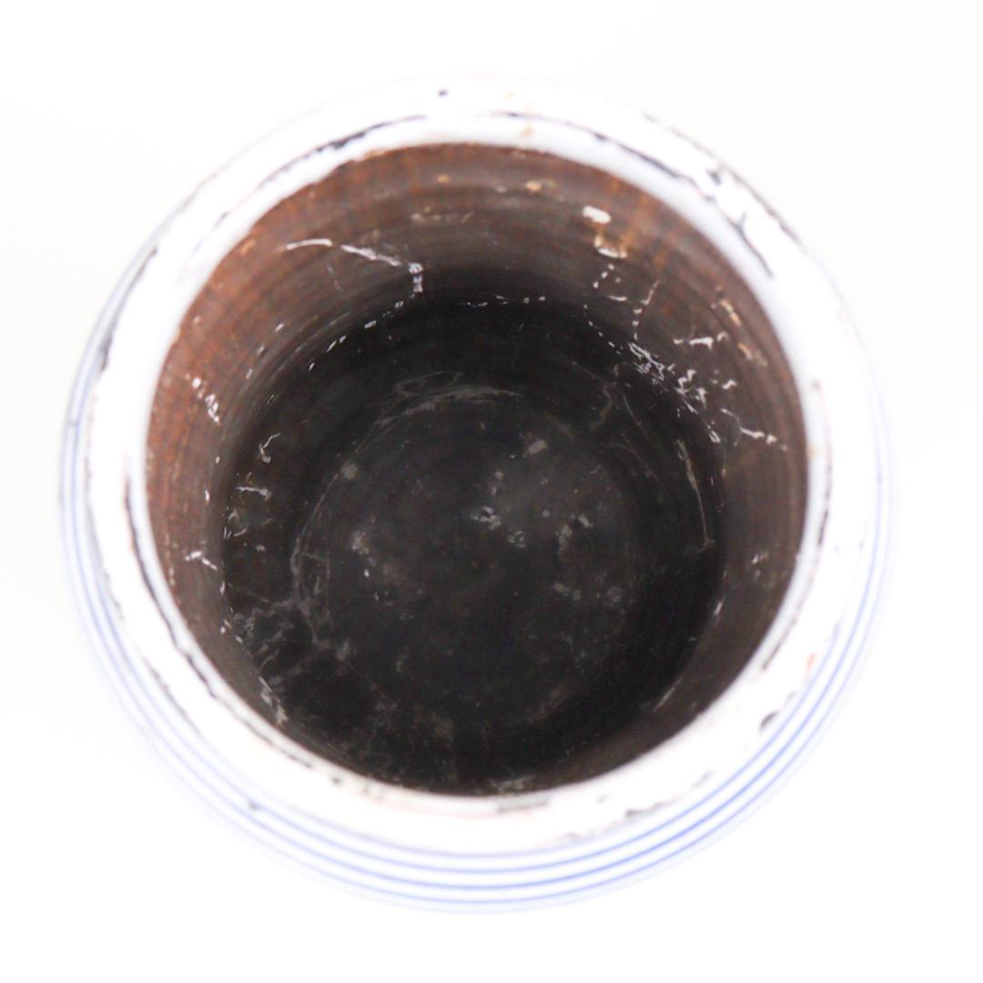 Maiolica アルバレッロ パルメット紋 モスタルダ 薬瓶 保存瓶 飾り壷