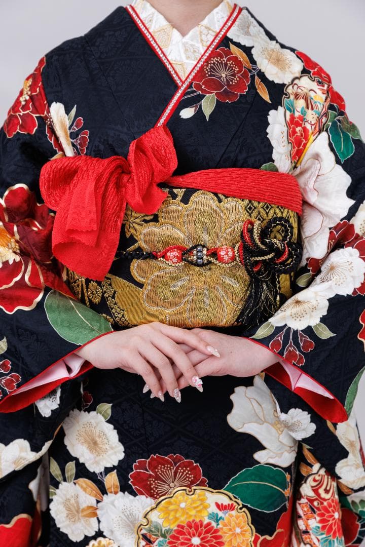 ≪美品≫正絹　振袖9点フルセット【806】【150cm~160cmの方用】