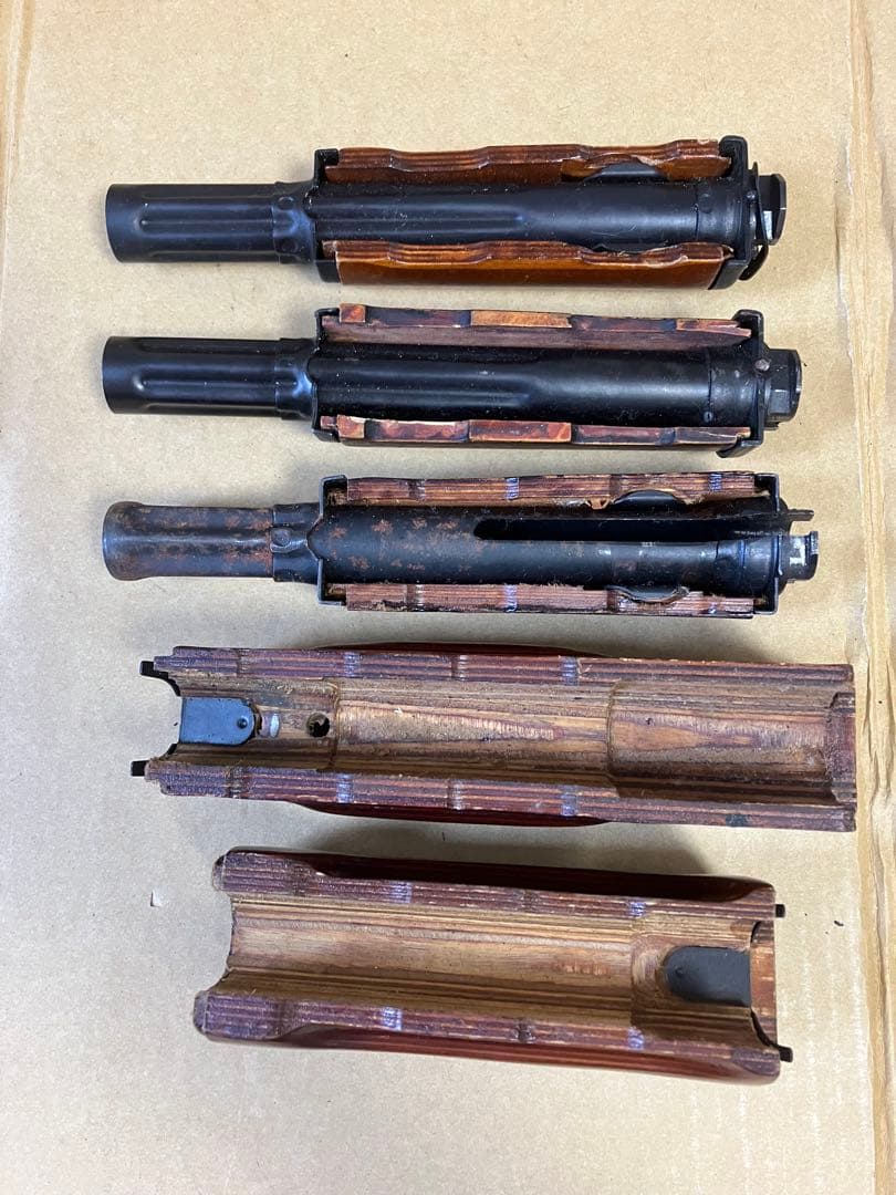 AK ウッドハンドガード　5点セット　ジャンク　電動ガン　ガスガン