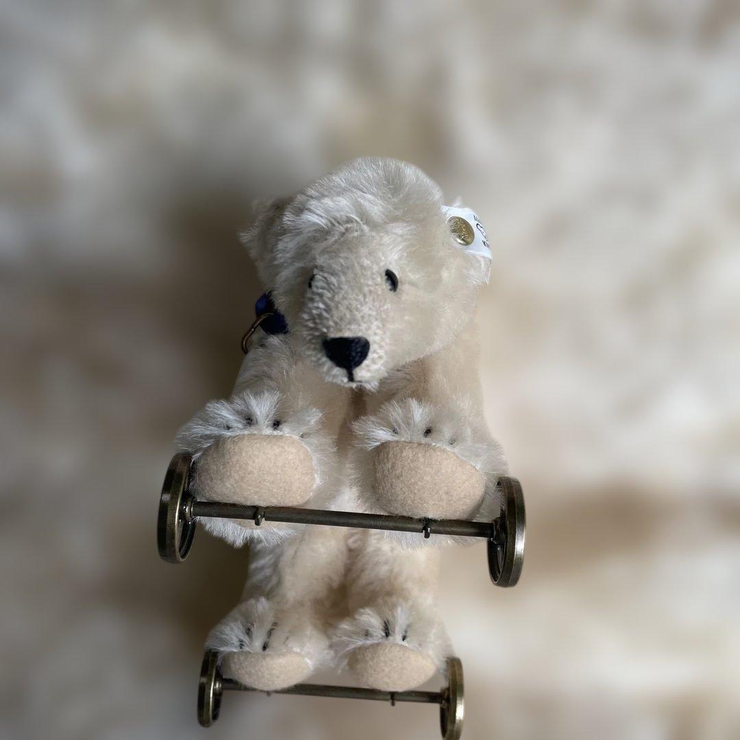 Steiff シュタイフ　車輪に乗る白熊（シュタイフクラブ限定）おまけ付き
