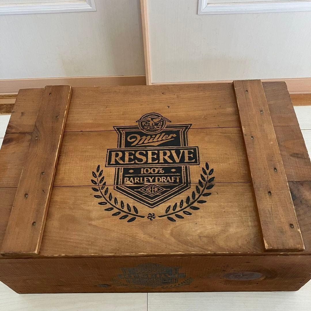 Miller ミラービール ヴィンテージ ウッドボックス キャンプコンテナ