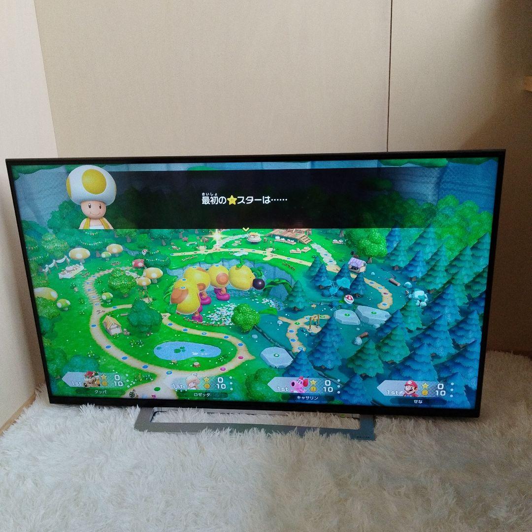 東芝 43V型 4Kチューナー内蔵 液晶テレビ レグザ 43M520X W録画○