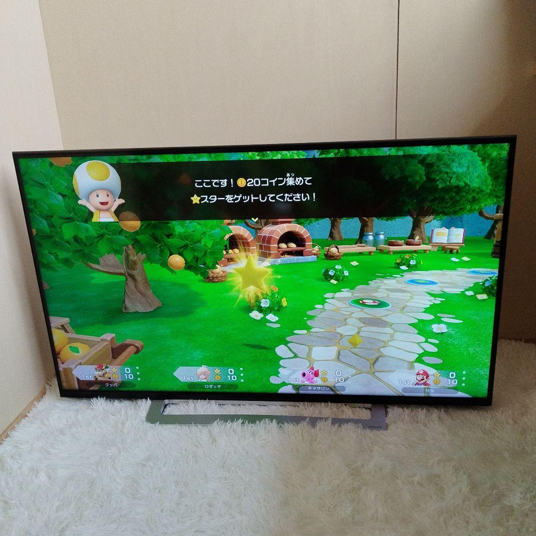 東芝 43V型 4Kチューナー内蔵 液晶テレビ レグザ 43M520X W録画○