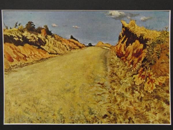 岸田劉生・Kishida/Ryuusei、原宿風景、コロタイプ、新品額付