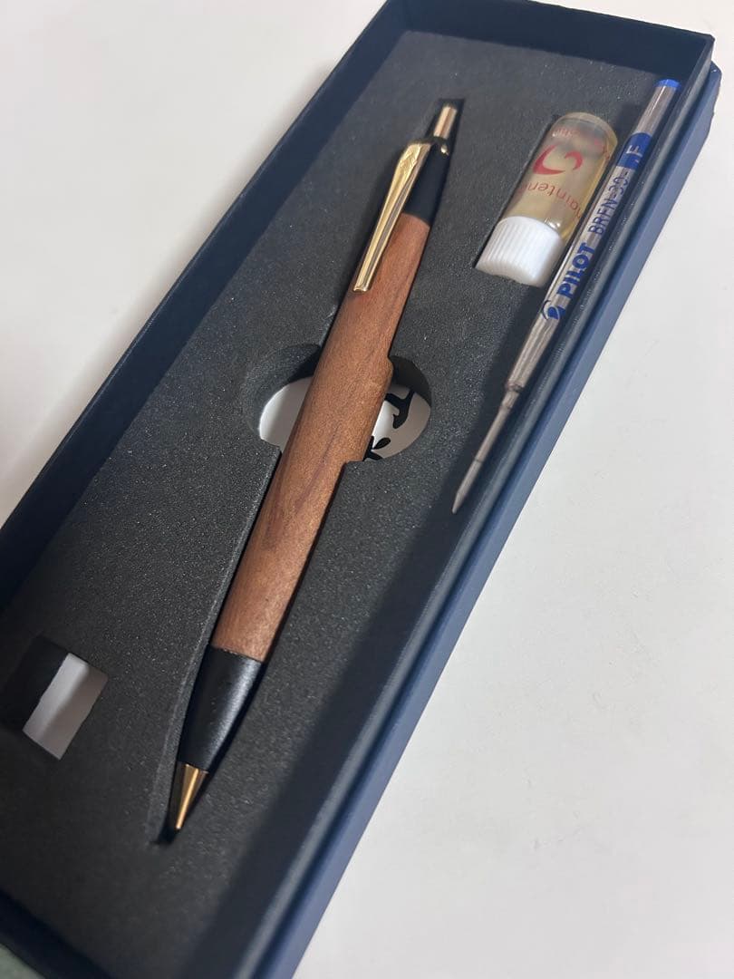 【最終値引き】新型　野原工芸　山桜　ボールペン 旧型似シャーペン機構付き